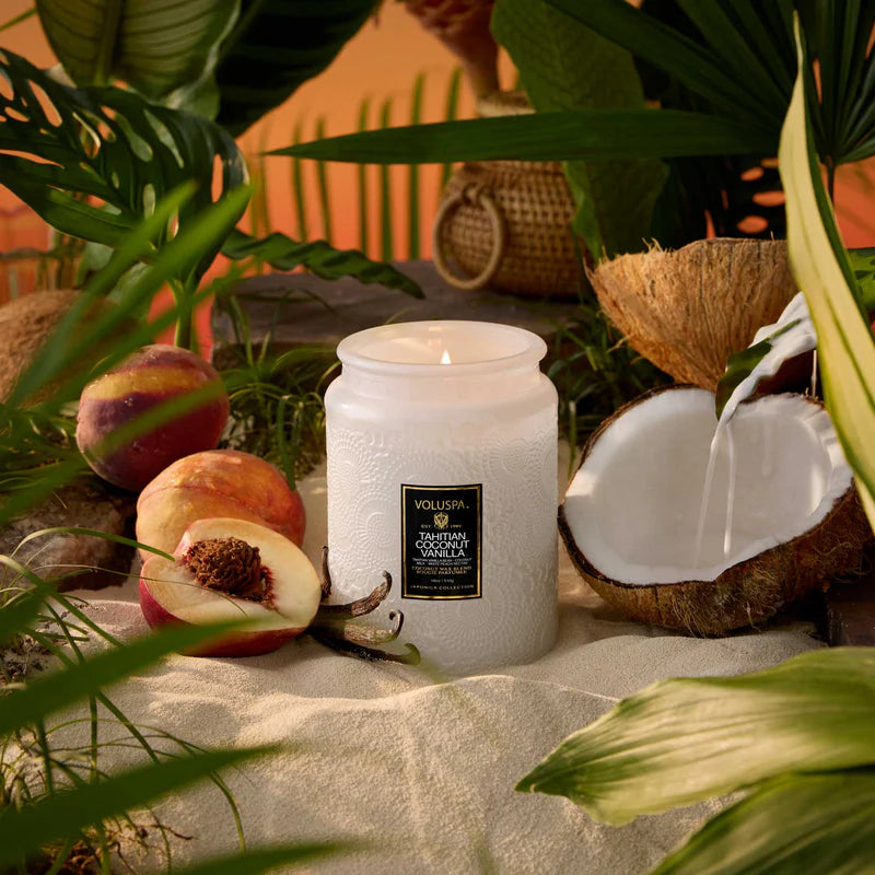 Tahitian Coconut Vanilla Large Jar Candle