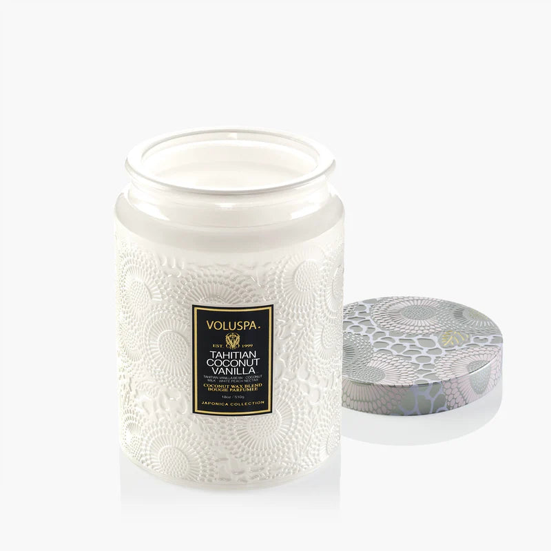 Tahitian Coconut Vanilla Large Jar Candle
