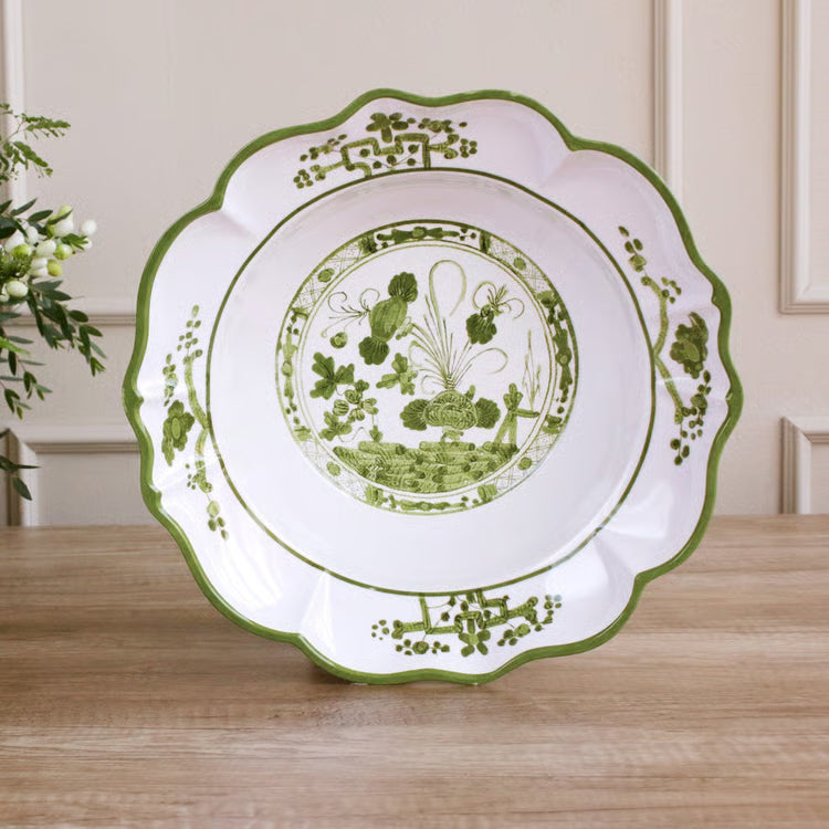 VIDA Faenza Bowl (Green and White)