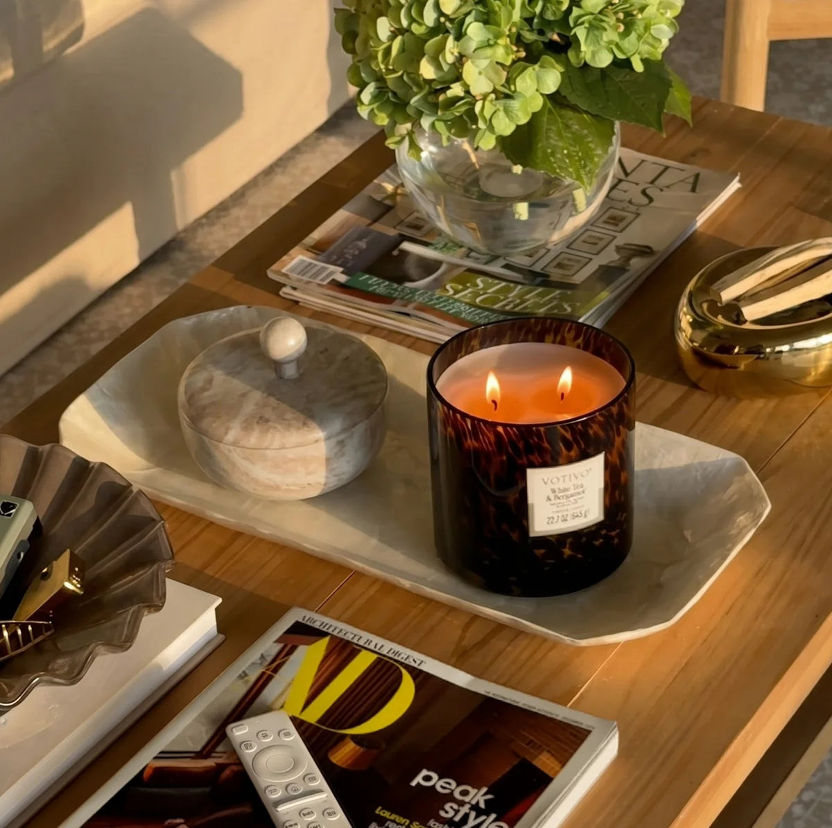 White Tea & Bergamot Tortoise Candle