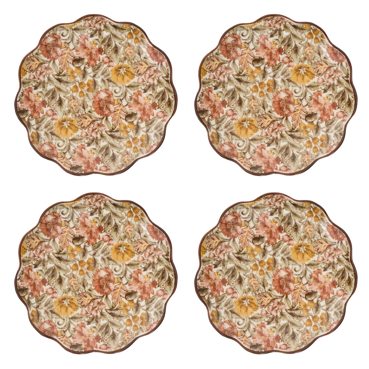 Willa Cocktail Plate Set/4 - Amber