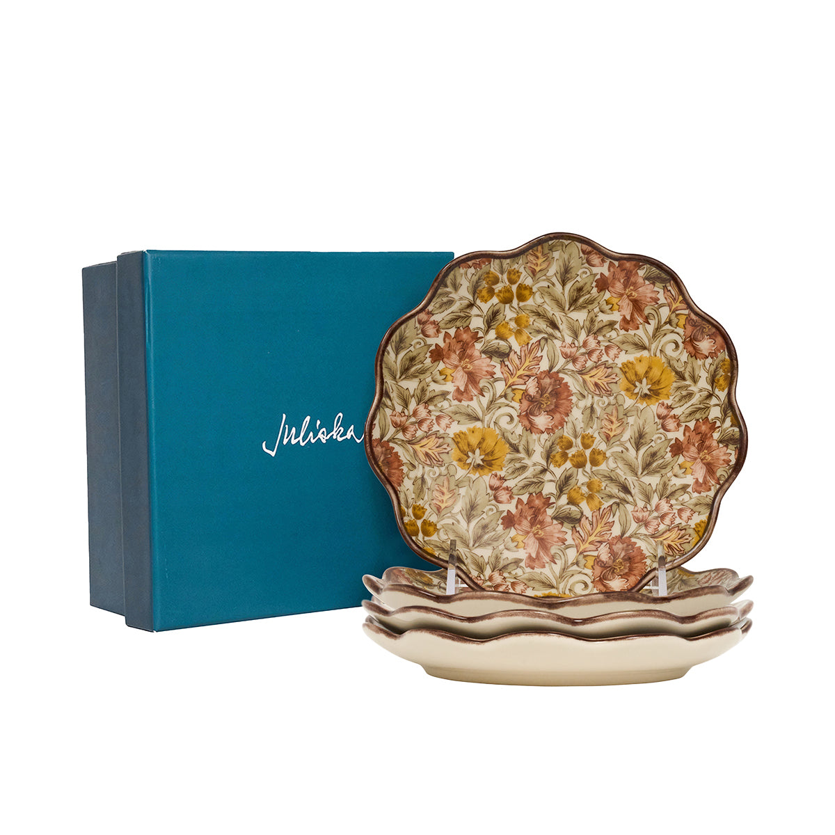 Willa Cocktail Plate Set/4 - Amber