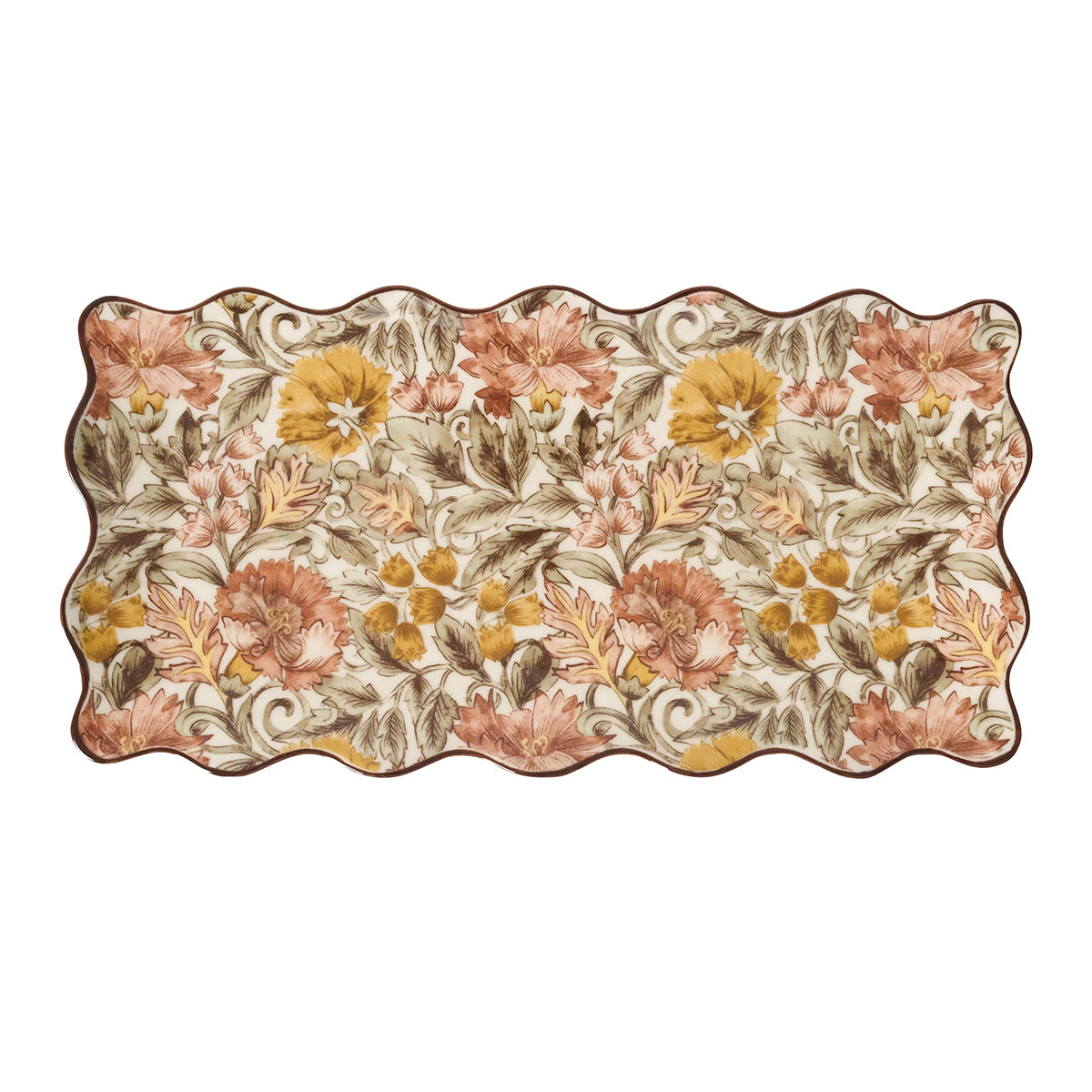 Willa 14" Hostess Tray - Amber