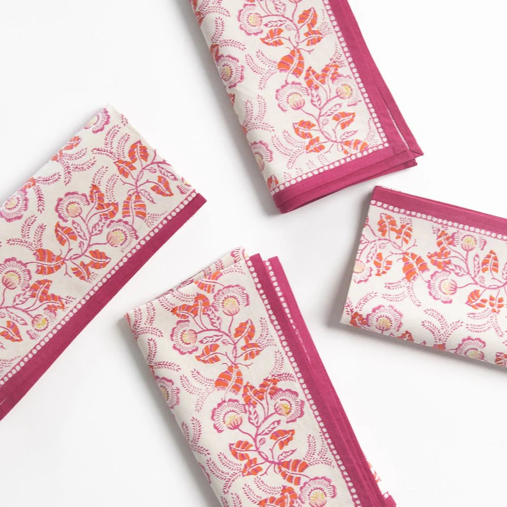 Gardenia Vine Berry Napkin Set of 4