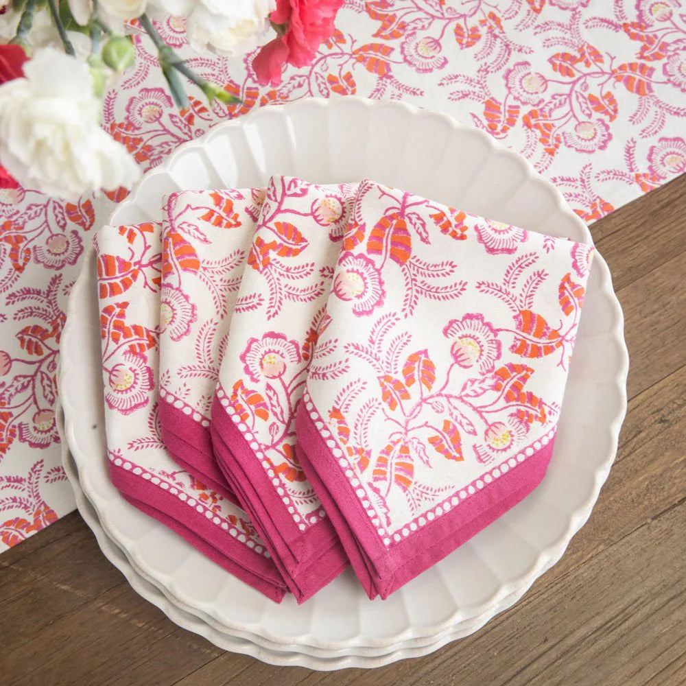 Gardenia Vine Berry Napkin Set of 4