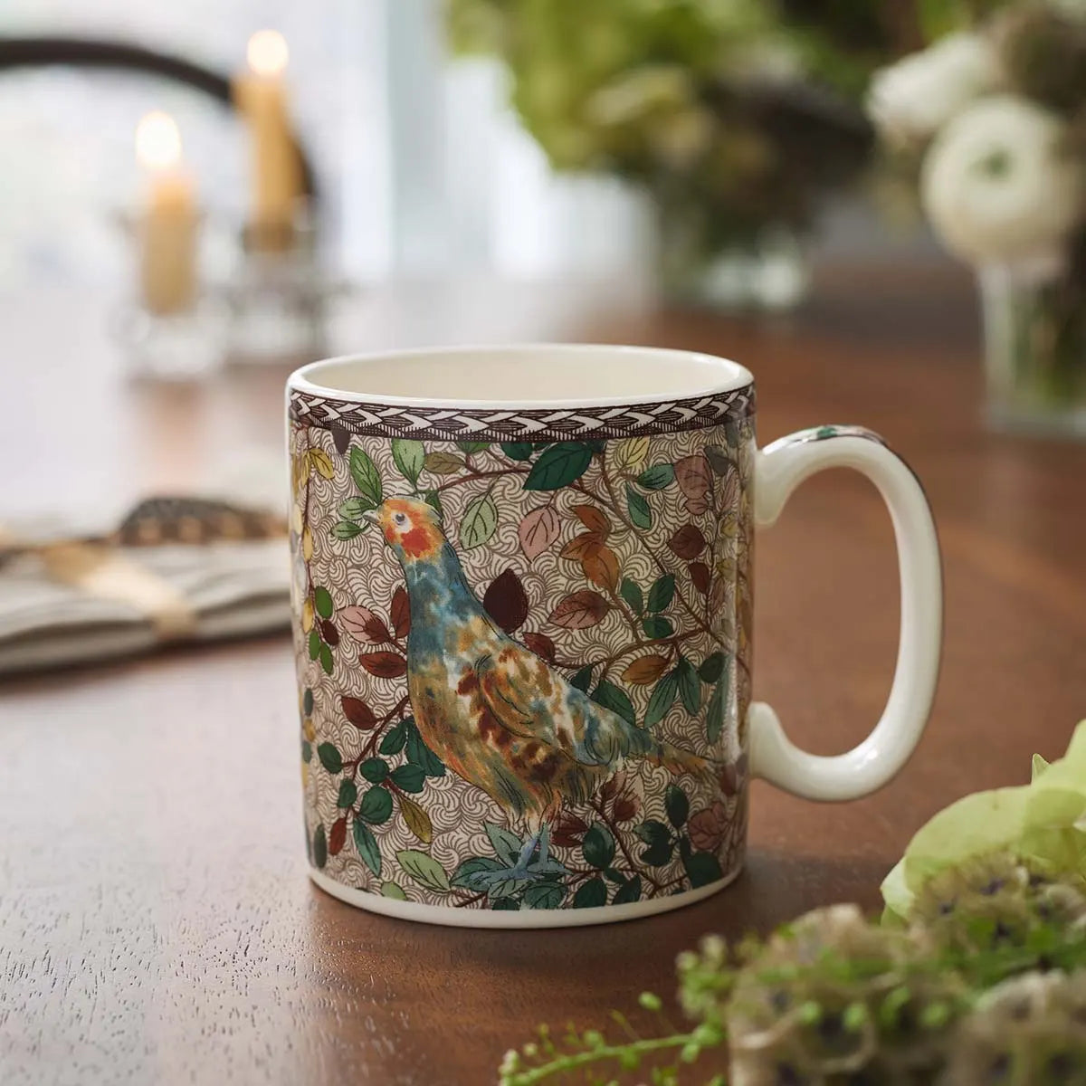 Woodland Accents Mug 9oz, Grey Partridge