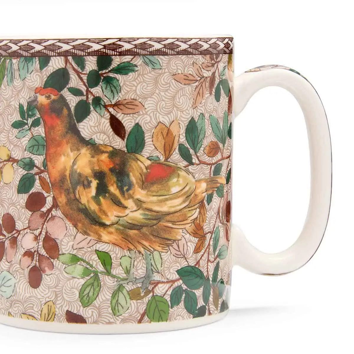 Woodland Accents Mug 9oz, Red Grouse