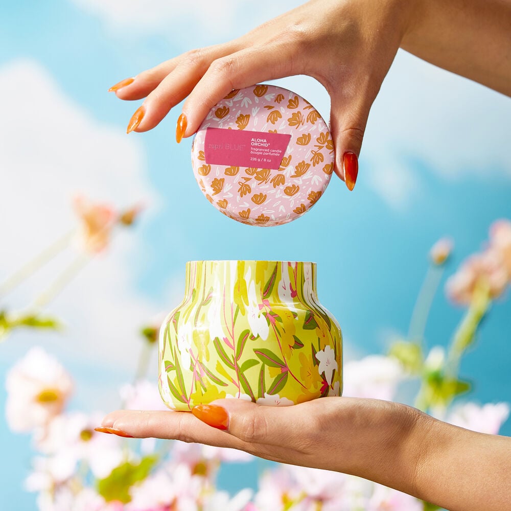 Aloha Orchid Pattern Play Petite Jar