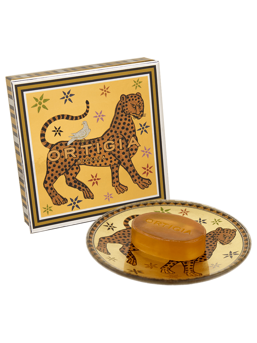Ambra Glass Plate & Soap - Robert's-Ortigia Sicilia-Robert's