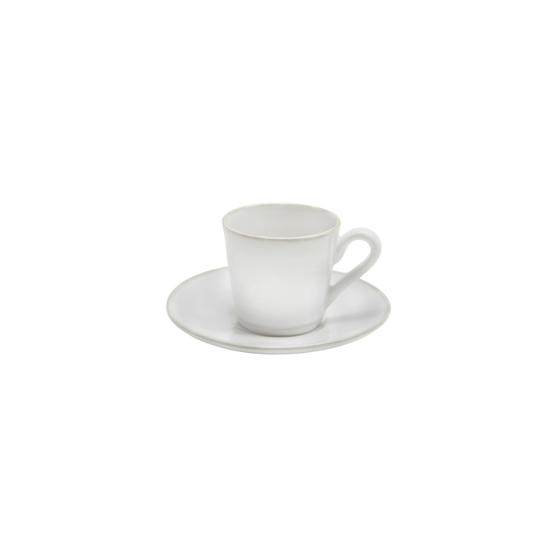 Beja Coffee Cup and Saucer - Cream