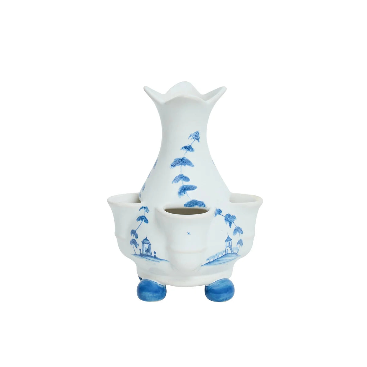 Country Estate  6" Tulipiere Vase - Delft Blue