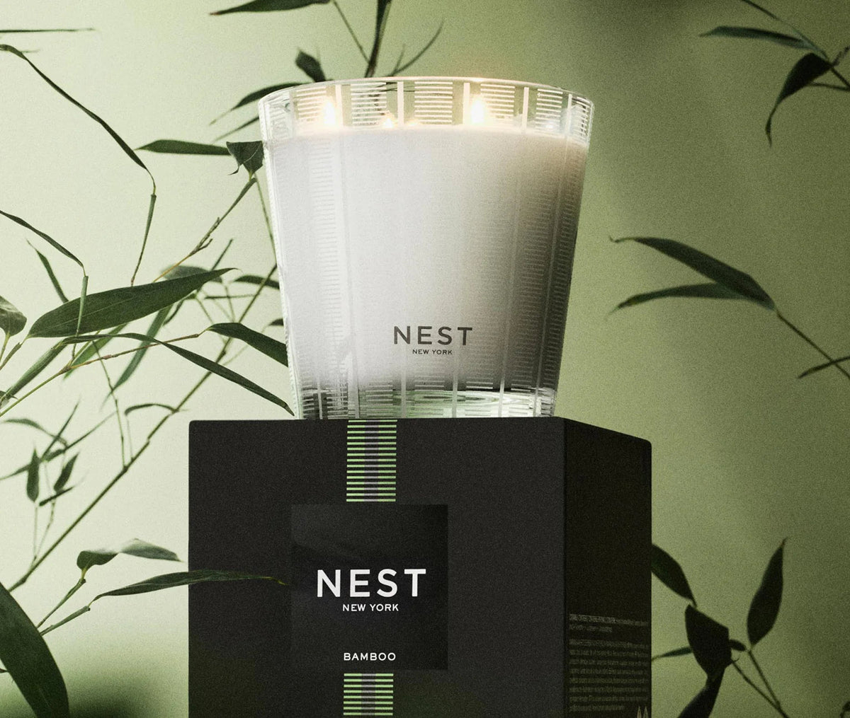 Bamboo 3-Wick Candle - Robert's-NEST New York-Robert's