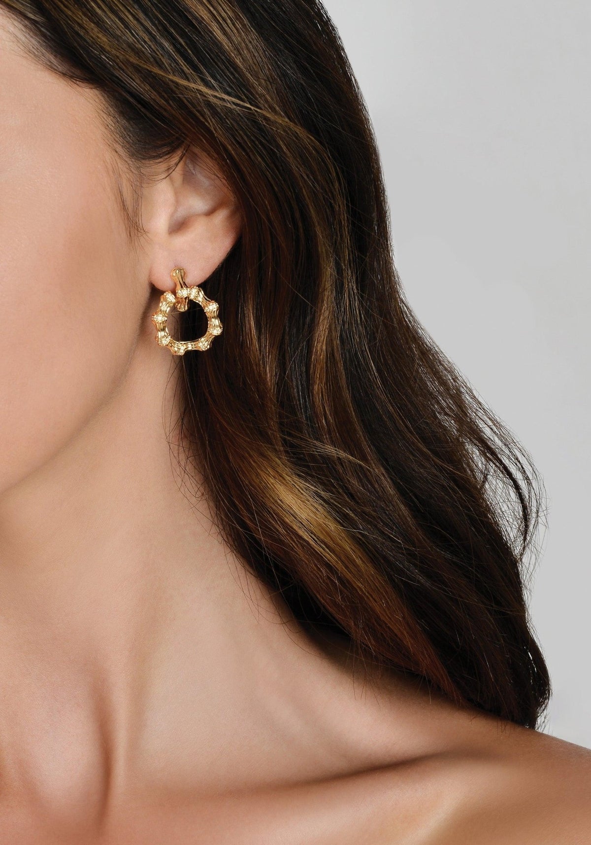 Bamboo Double Hoop Earrings - Robert's-Anabel Aram-Robert's