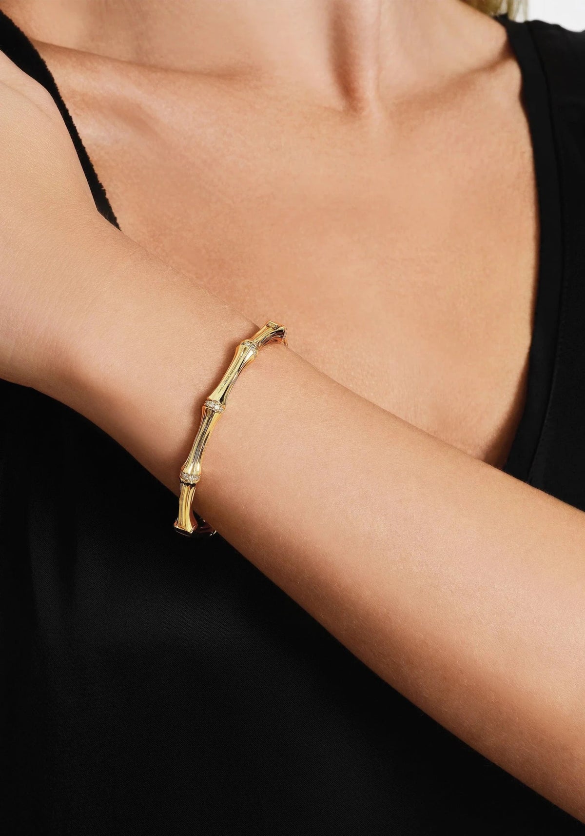 Bamboo Hinged Bangle - Robert's-Anabel Aram-Robert's