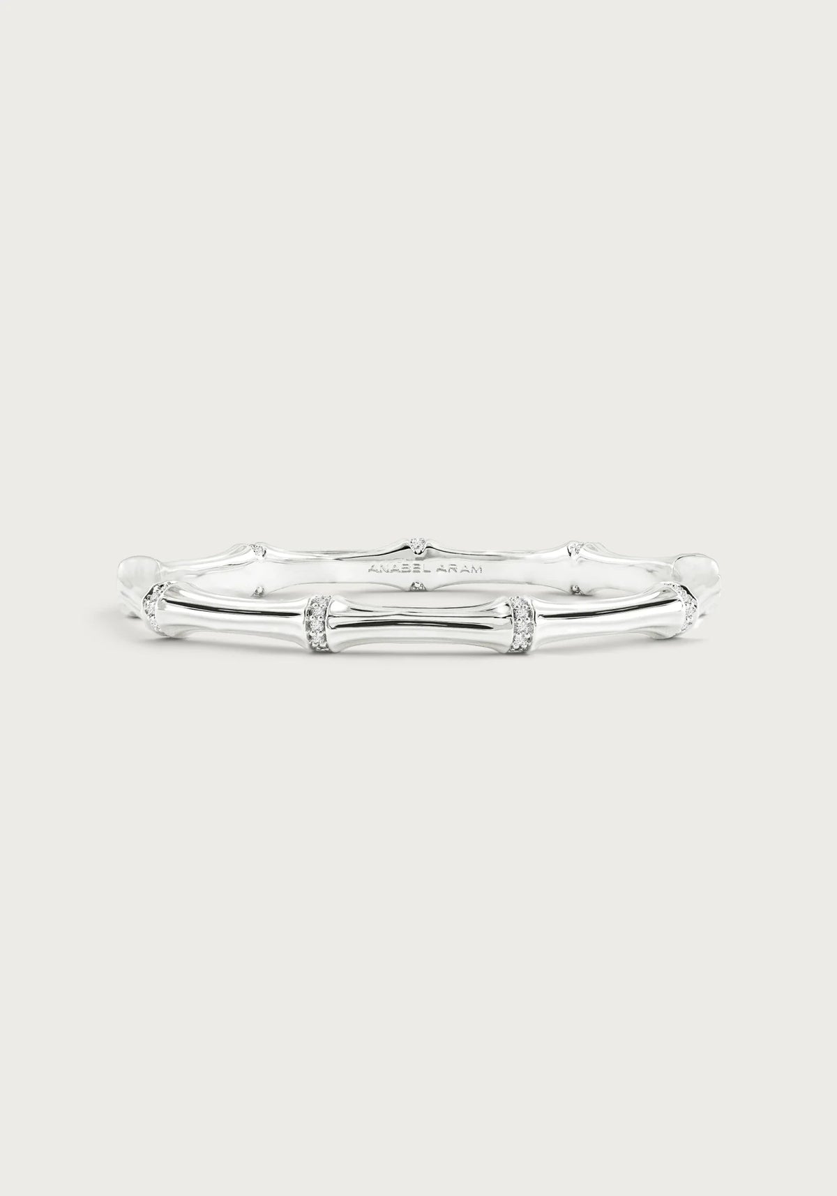 Bamboo Hinged Bangle, Silver - Robert's-Anabel Aram-Robert's