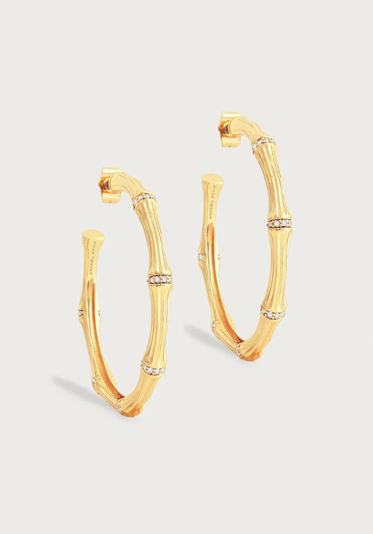 Bamboo Large Hoop Earrings - Robert's-Anabel Aram-Robert's