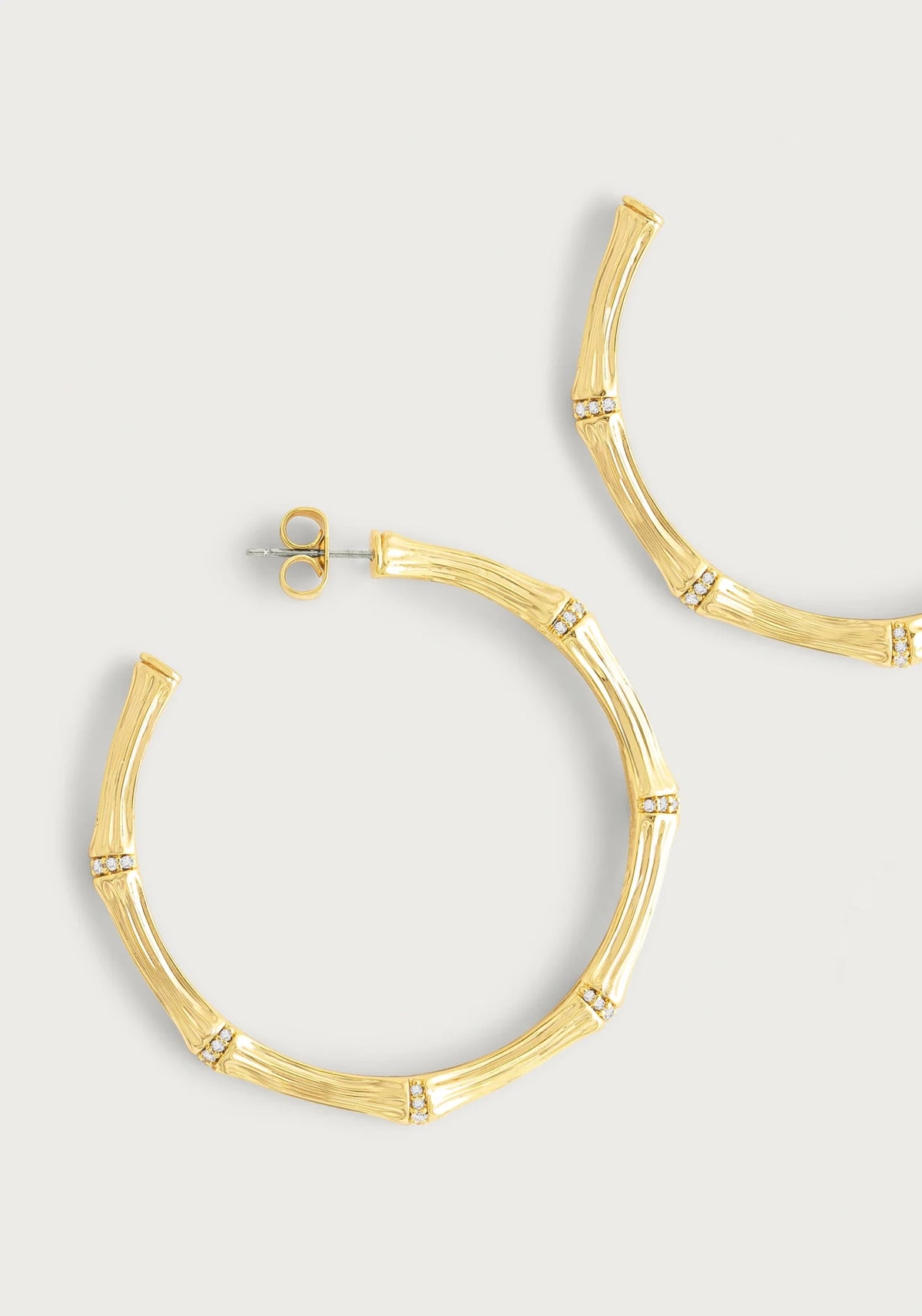 Bamboo Large Hoop Earrings - Robert's-Anabel Aram-Robert's