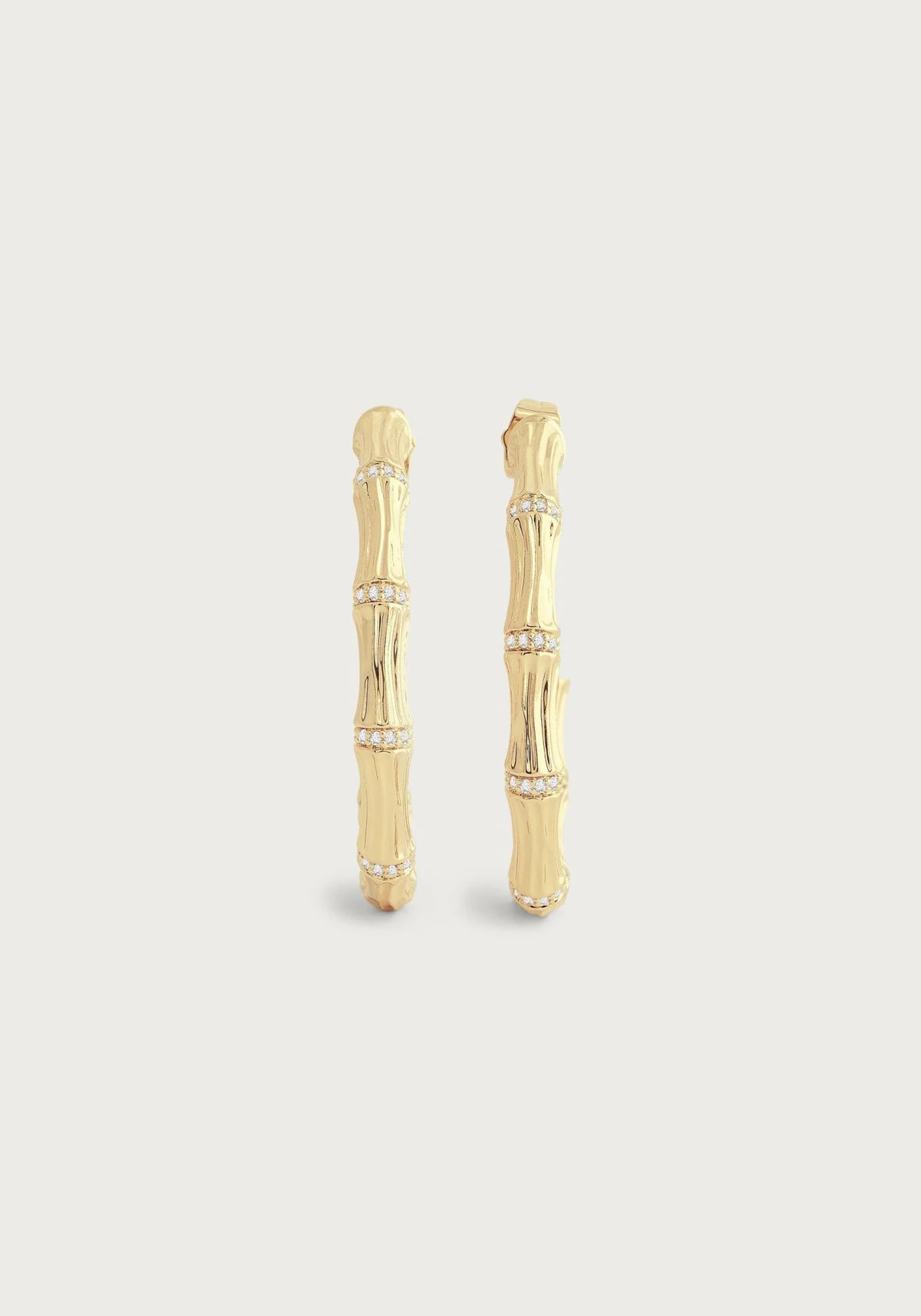 Bamboo Single Hoop Earrings - Robert's-Anabel Aram-Robert's