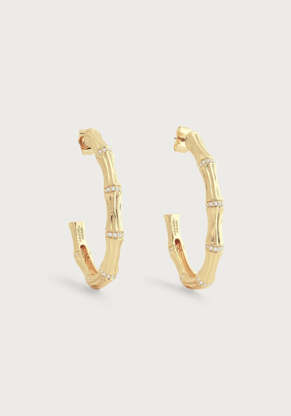 Bamboo Single Hoop Earrings - Robert's-Anabel Aram-Robert's