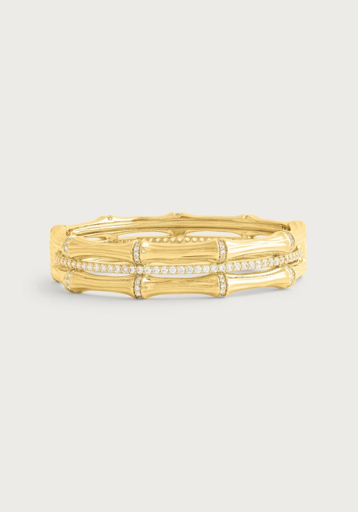 Bamboo Stacked Hinged Bangle - Robert's-Anabel Aram-Robert's