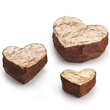 Barbara Biel Gold Leaf Heart 5" - Robert's-Barbara Biel-Robert's