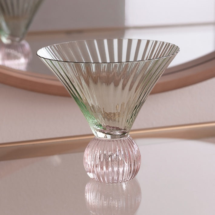 Venice Martini Set of 4 (Green and Pink)