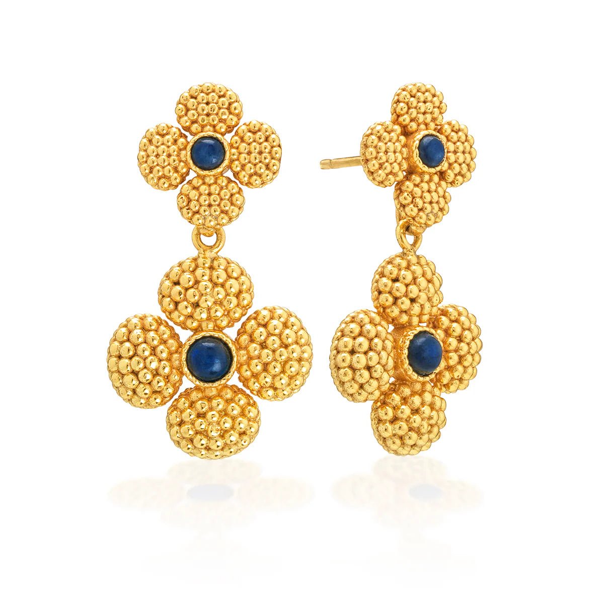 Berry Clover Convertible Duo Earrings - Blue Labradorite - Robert's-Capucine De Wulf-Robert's