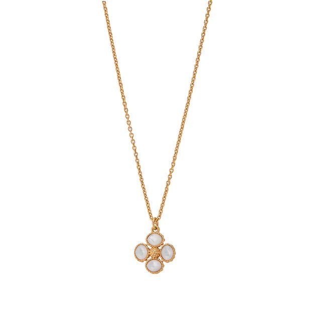 Berry Clover Double Sided Charm Necklace, 16"+2" - MOP - Robert's-Capucine De Wulf-Robert's