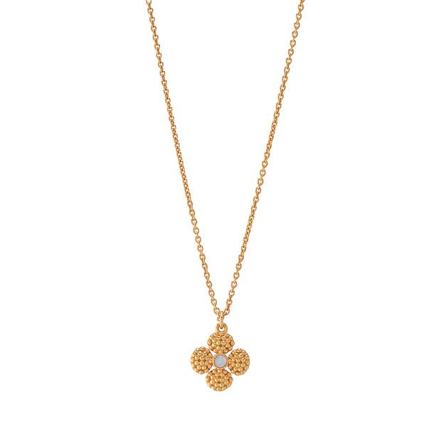 Berry Clover Double Sided Charm Necklace, 16"+2" - MOP - Robert's-Capucine De Wulf-Robert's
