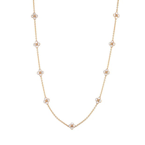 Berry Clover Double Sided Necklace, 28" - Mother of Pearl - Robert's-Capucine De Wulf-Robert's