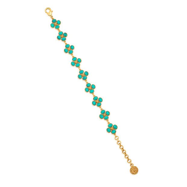 Berry Clover Link Bracelet - Turquoise - Robert's-Capucine De Wulf-Robert's