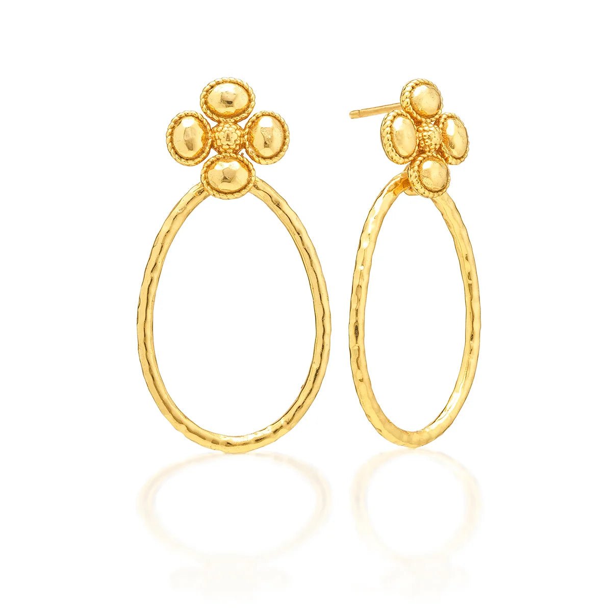 Berry Clover Teardrop Earrings - Gold - Robert's-Capucine De Wulf-Robert's