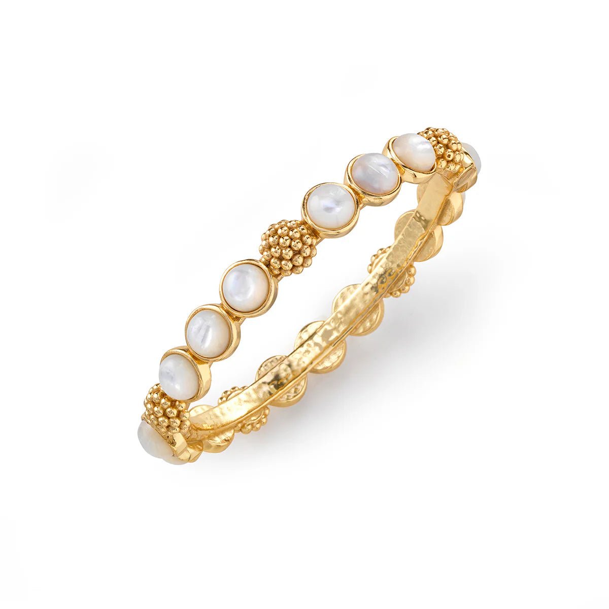 Berry Gem Hinged Bangle - MOP - Robert's-Capucine De Wulf-Robert's