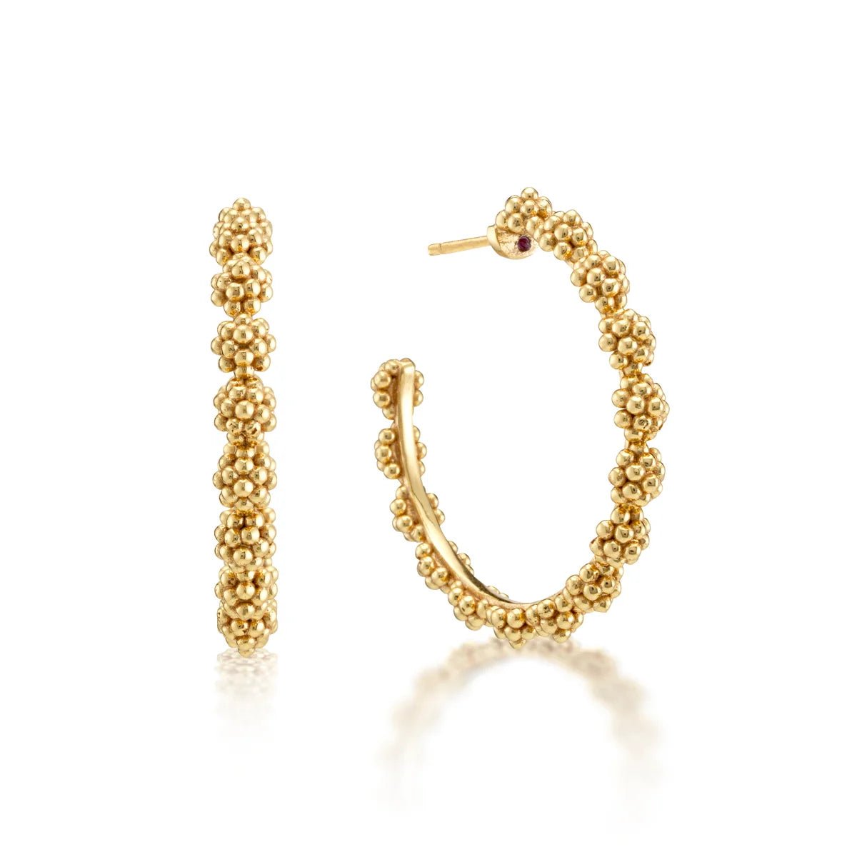 Berry Icon Medium Hoop Earrings - Gold - Robert's-Capucine De Wulf-Robert's