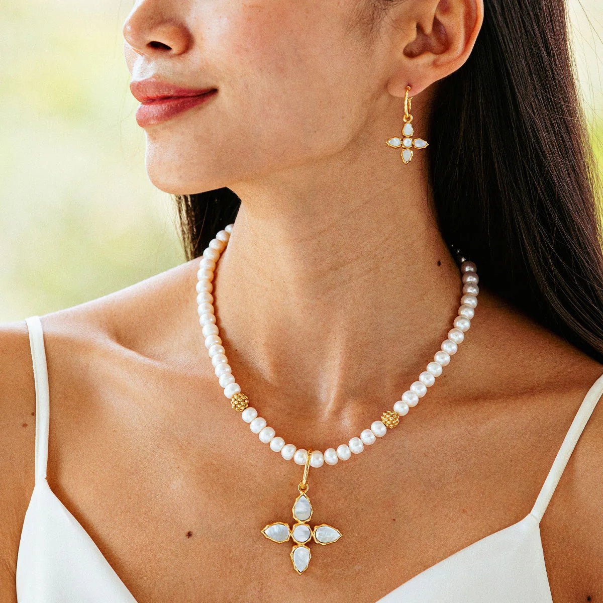 Berry Single Strand Necklace, 16"+2'' - Pearl - Robert's-Capucine De Wulf-Robert's
