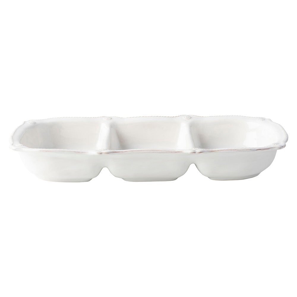 Berry & Thread 14" Triple Section Server - Whitewash - Robert's-Juliska-Robert's