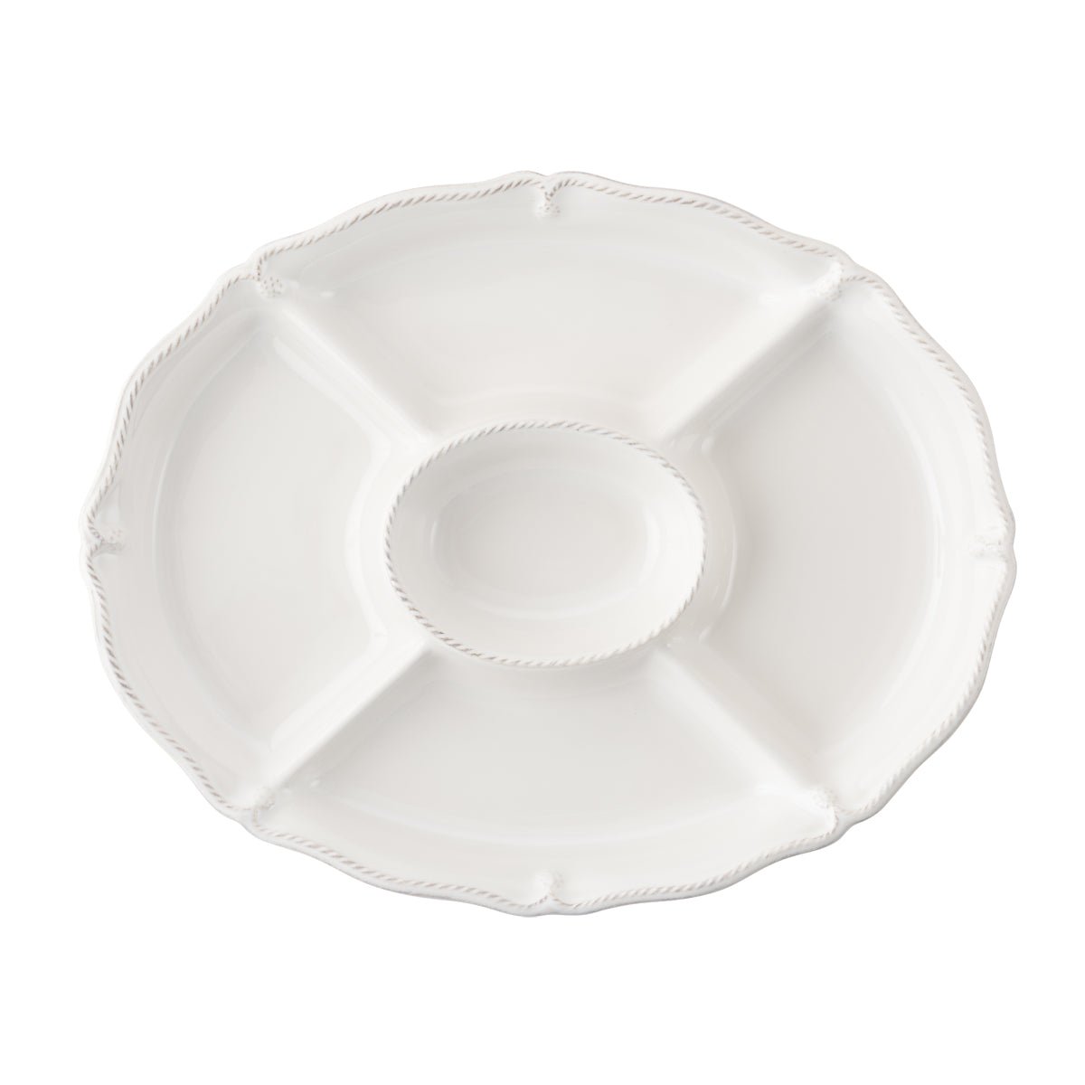 Berry & Thread 15" Crudite Platter - Whitewash - Robert's-Juliska-Robert's