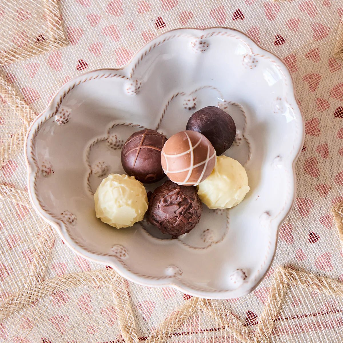 Berry & Thread 6.5" Heart Bowl - Whitewash - Robert's-Juliska-Robert's