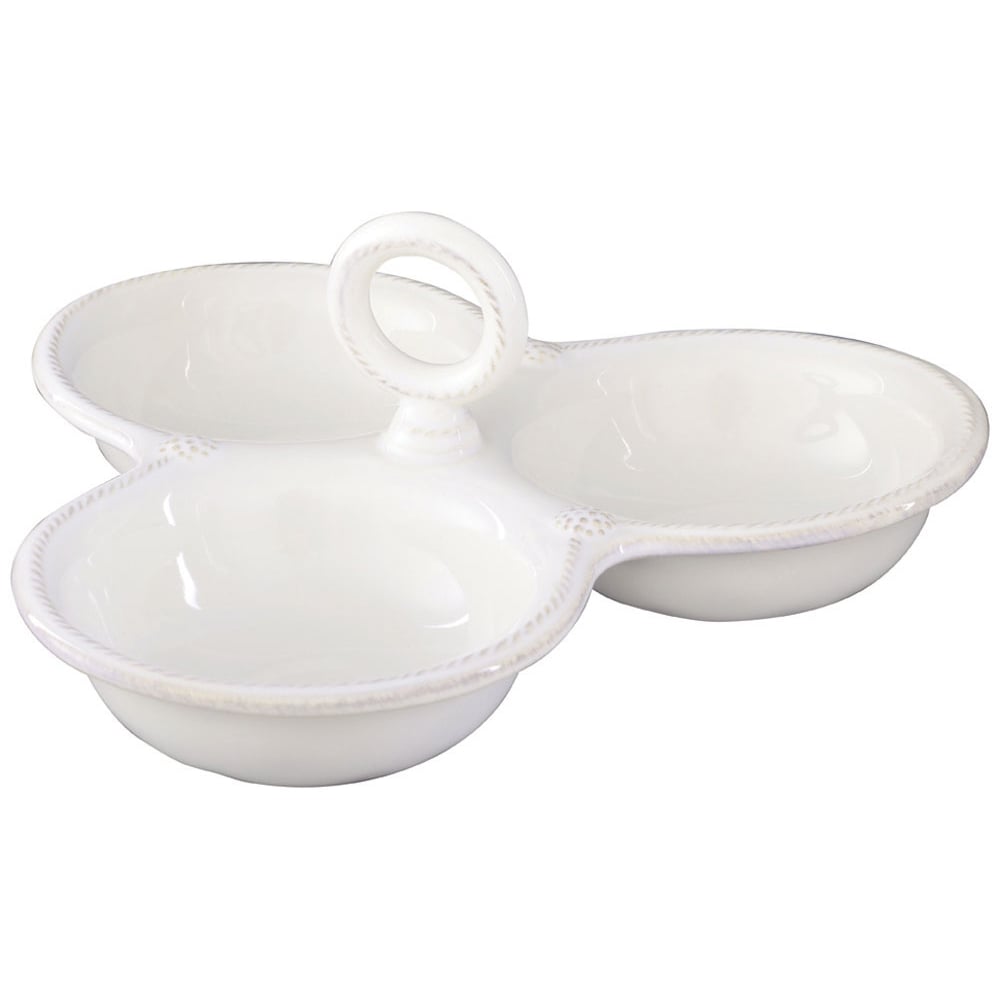 Berry & Thread Triple Bowl Server - Whitewash - Robert's-Juliska-Robert's