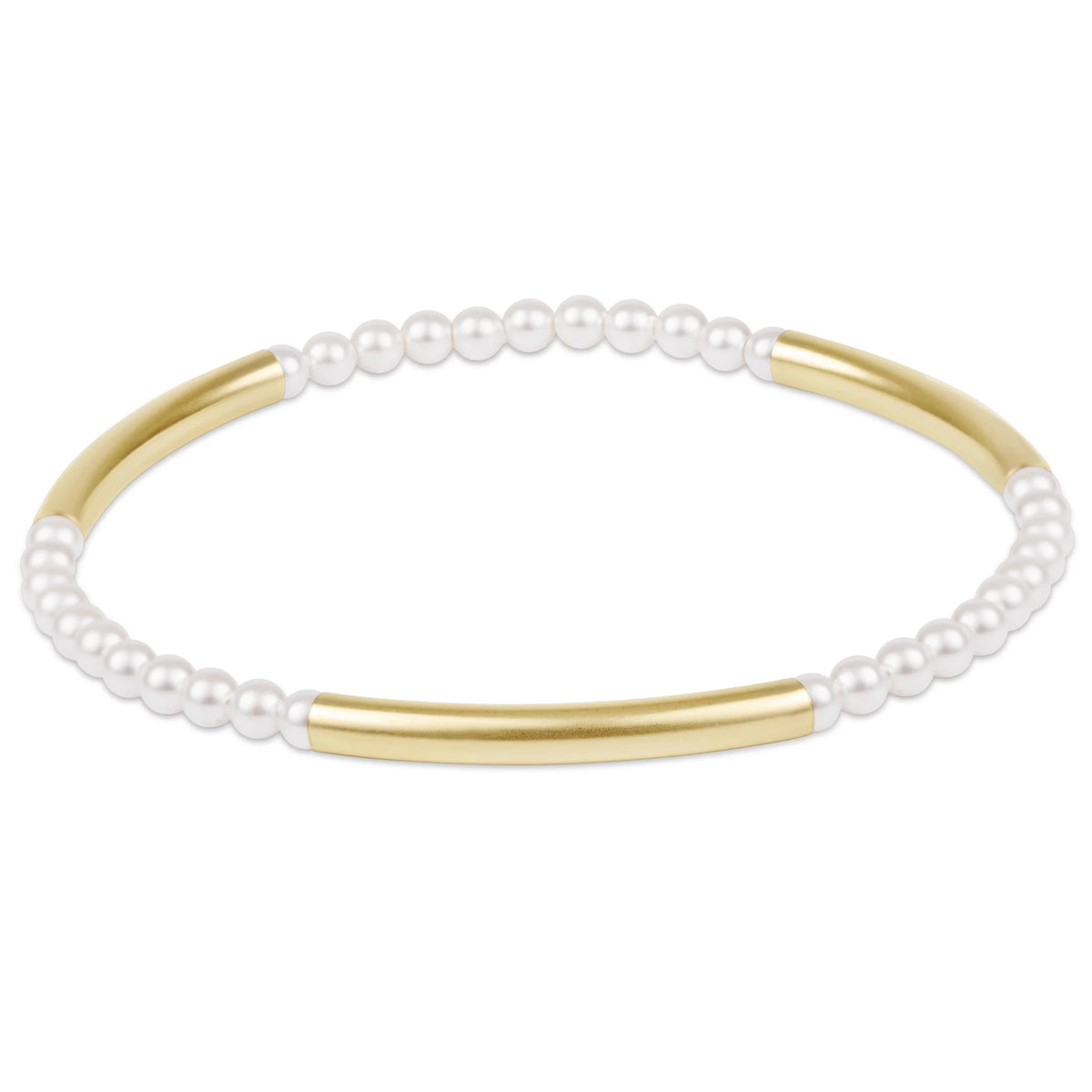 bliss bar pattern pearl 3mm bracelet - Robert's-enewton-Robert's
