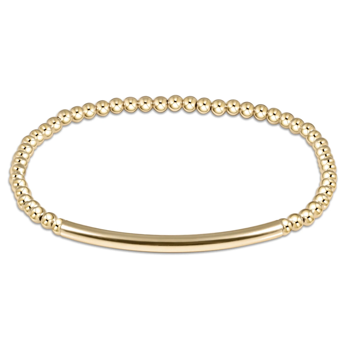 bliss bar smooth gold 3mm bracelet - Robert's-enewton-Robert's