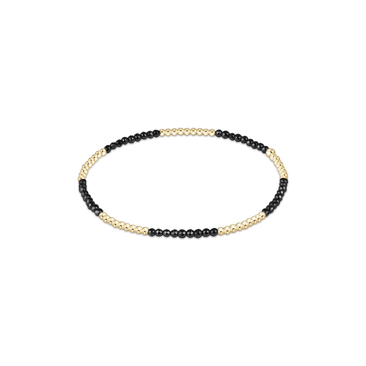 Blissful Pattern 2mm Beaded Bracelet Faceted Hematite - Robert's-enewton-Robert's