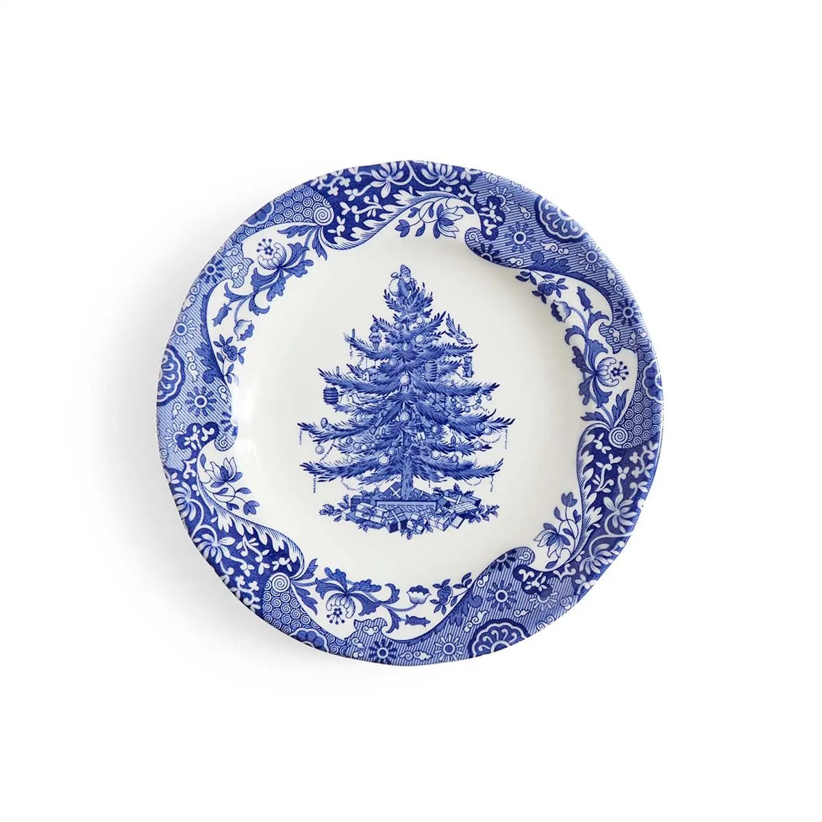Blue Italian Christmas Salad Plate - Robert's-SPODE | PORTMERION-Robert's
