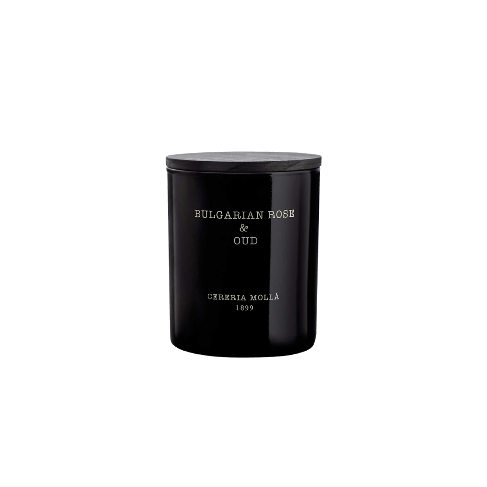Bulgarian Rose Black Candle 8oz - Robert's-Cereria Molla 1899-Robert's