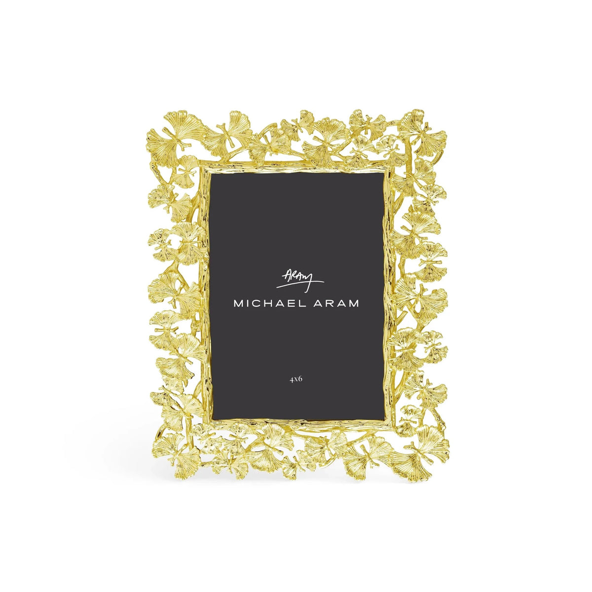 Butterfly Ginkgo Gold Sculpted Frame 4x6 - Robert's-Michael Aram-Robert's