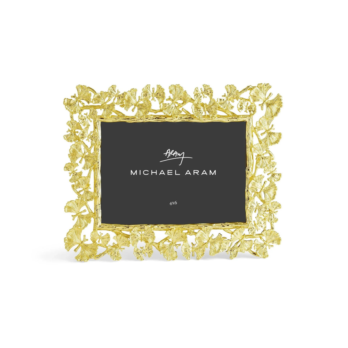 Butterfly Ginkgo Gold Sculpted Frame 4x6 - Robert's-Michael Aram-Robert's