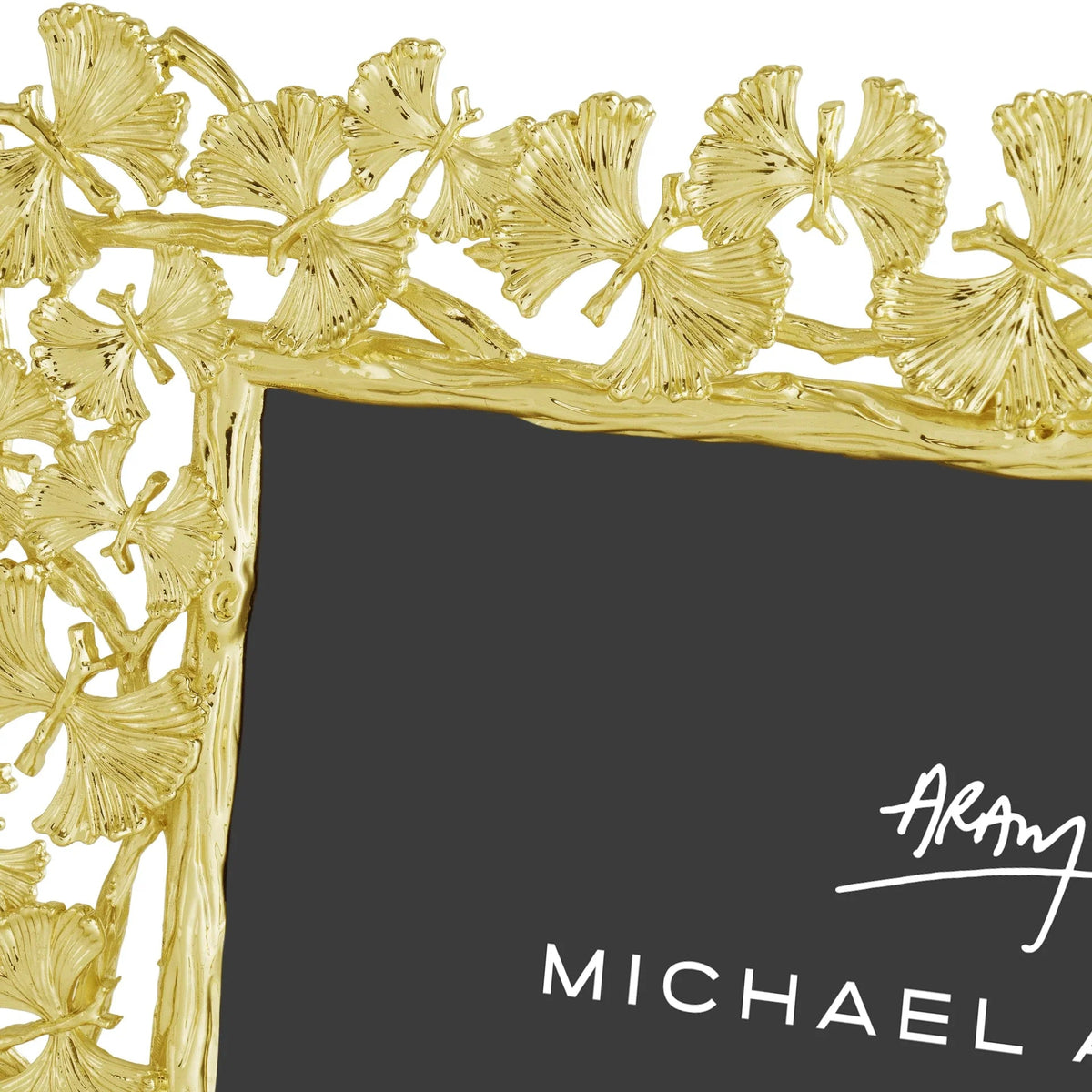 Butterfly Ginkgo Gold Sculpted Frame 4x6 - Robert's-Michael Aram-Robert's