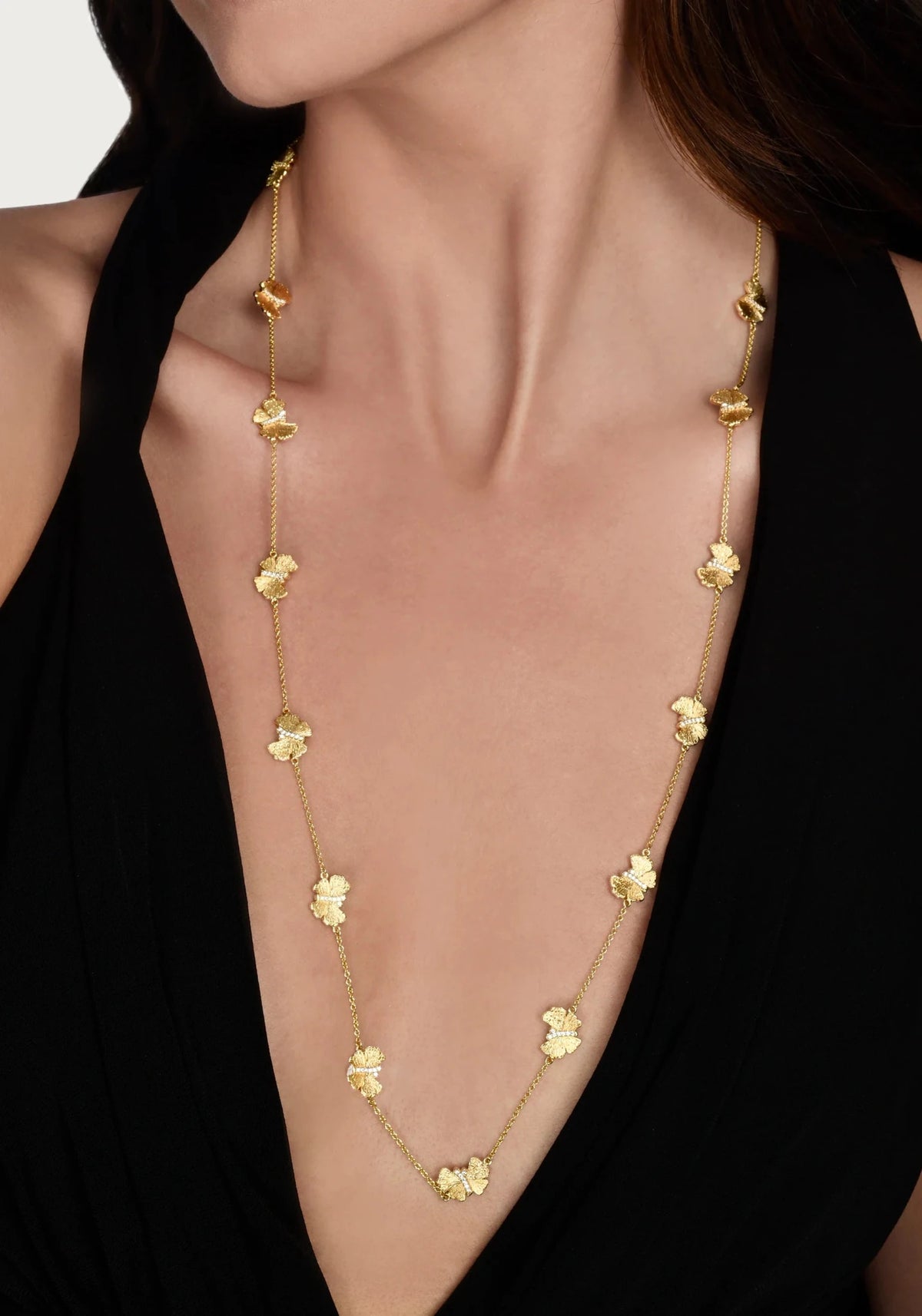 Butterfly Long Station Necklace - Robert's-Anabel Aram-Robert's