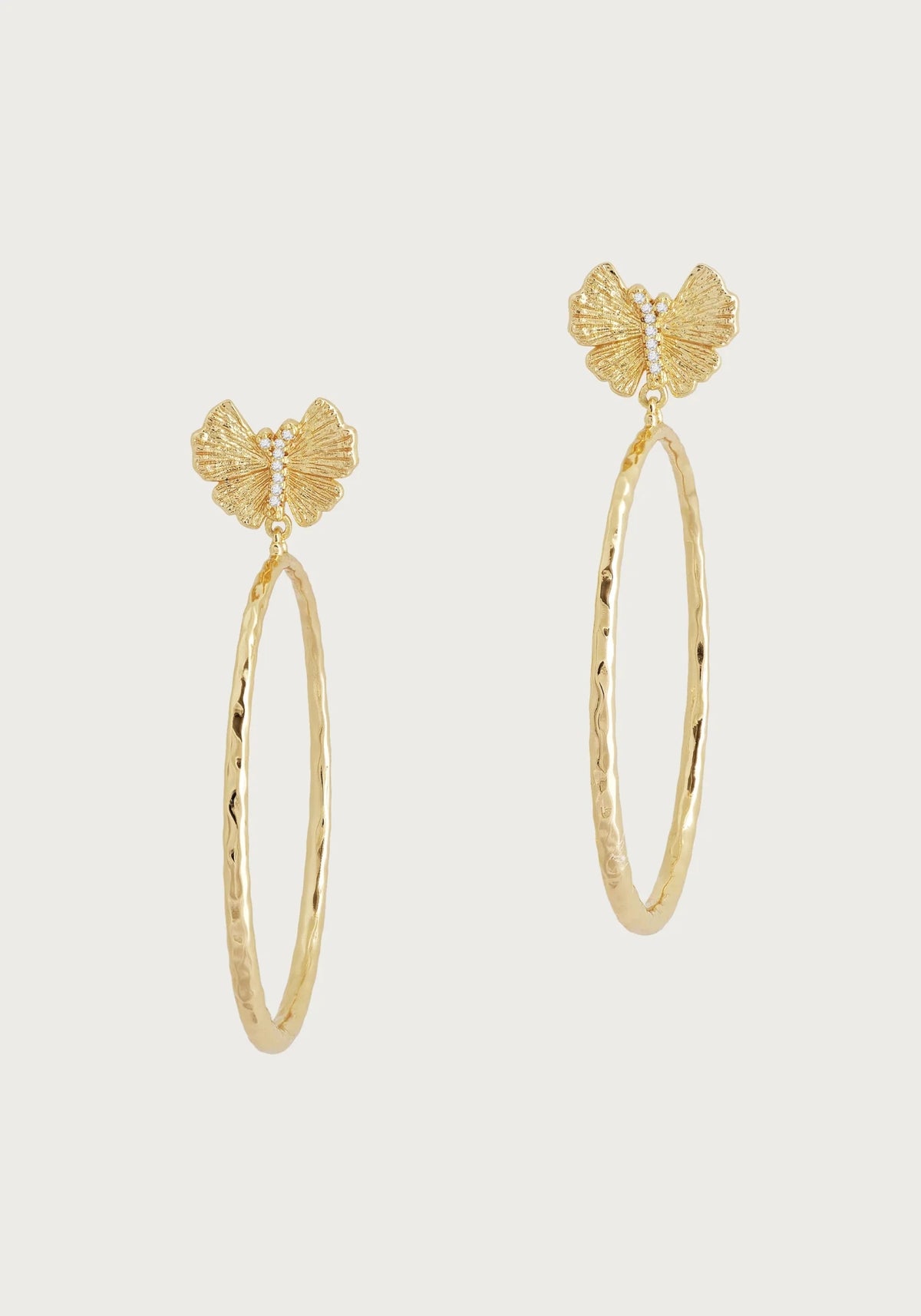 Butterfly Single Hoop Earring - Robert's-Anabel Aram-Robert's