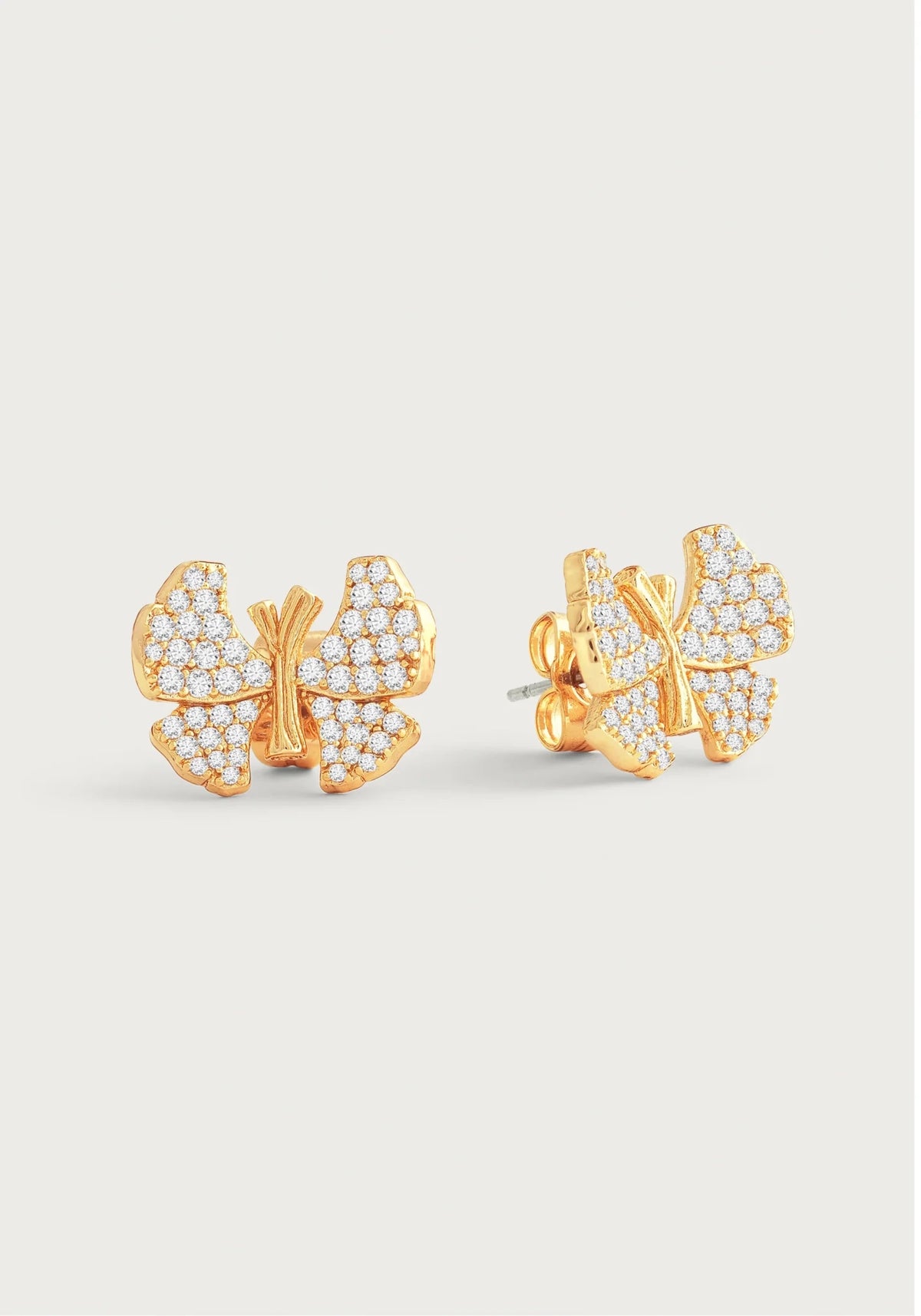 Butterfly White Pavé Stud Earrings - Robert's-Anabel Aram-Robert's